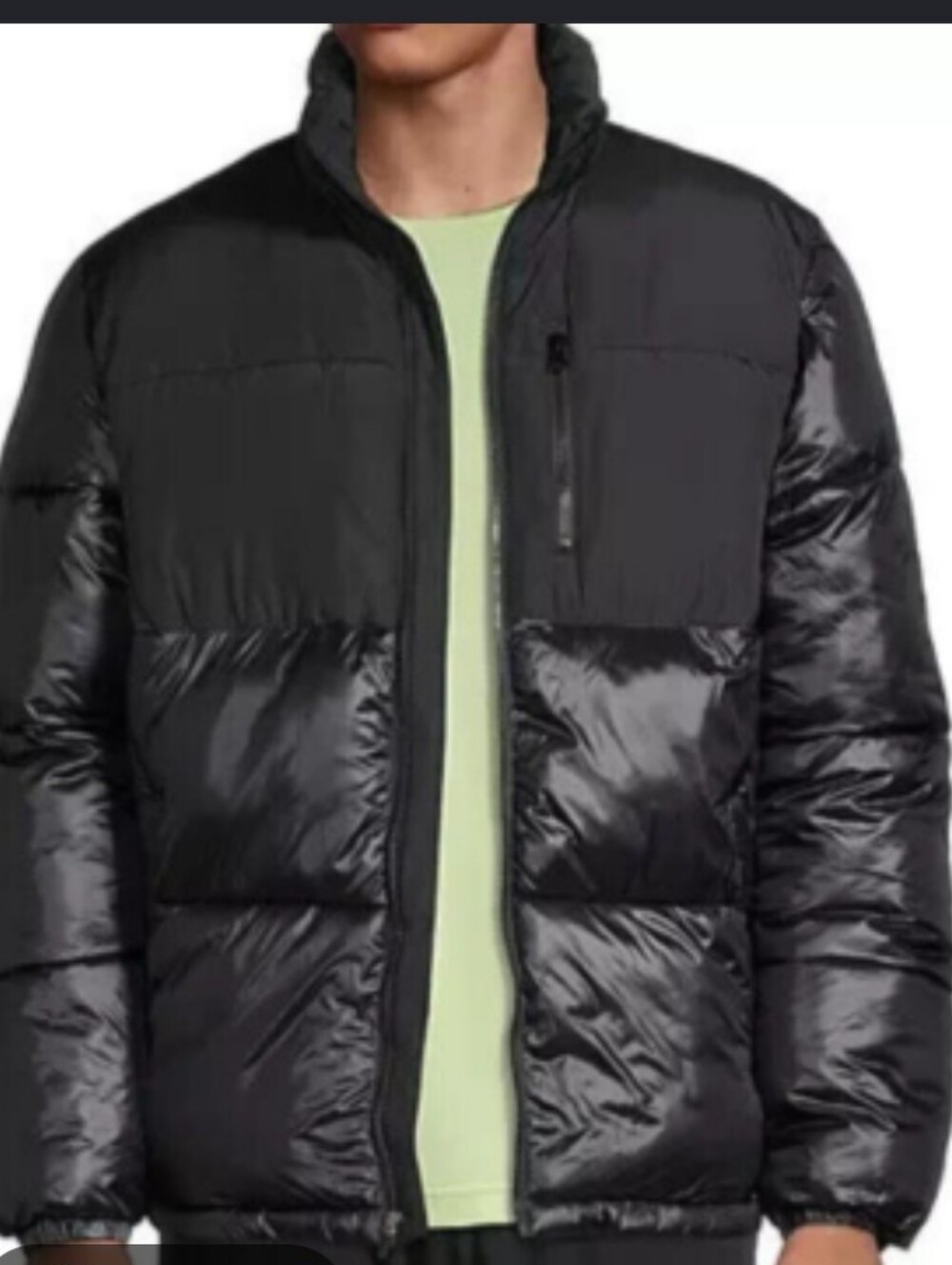 NEW XERSION Puffer Jacket Black Mens Size XXL